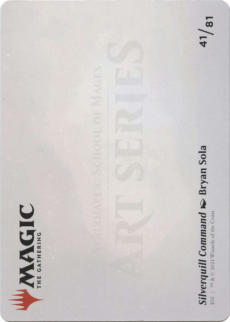 Silverquill Command // Silverquill Command (ASTX-041) - Strixhaven Art Series (Borderless) Foil