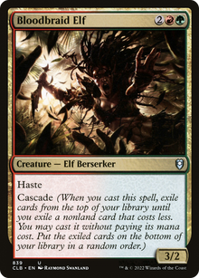 Bloodbraid Elf⁣ - Commander Legends: Battle for Baldur's Gate: Extras⁣ (Uncommon)⁣ [839]