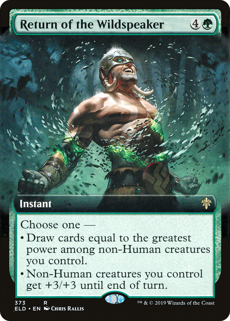 Return of the Wildspeaker (Extended Art) (ELD-373) - Throne of Eldraine: (Extended Art)