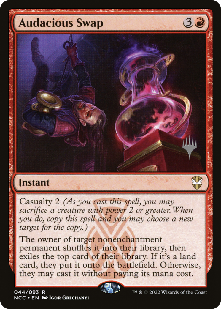 Audacious Swap (PPSNC-44P) - New Capenna Commander Promos Foil