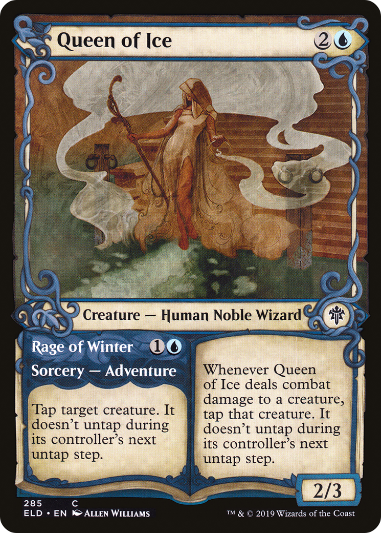 Queen of Ice // Rage of Winter⁣ - Throne of Eldraine: Extras⁣ (Common)⁣ [285]