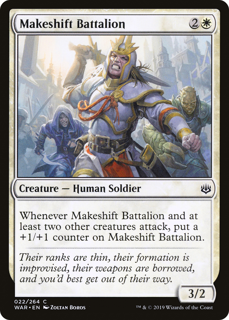 Makeshift Battalion⁣ - War of the Spark⁣ (Common)⁣ [22]