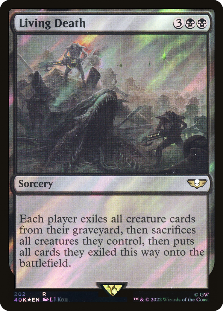 Living Death (Surge Foil) (40K-202★) - Warhammer 40,000 Commander Foil