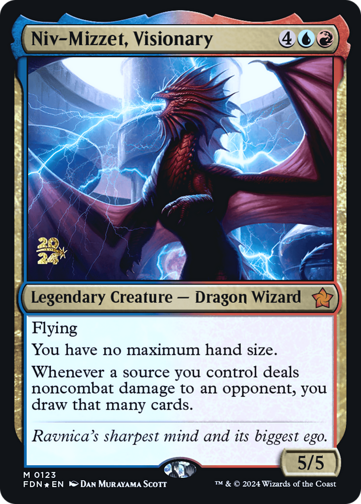 Niv-Mizzet, Visionary (PRE-123S) - Foundations Promos Foil