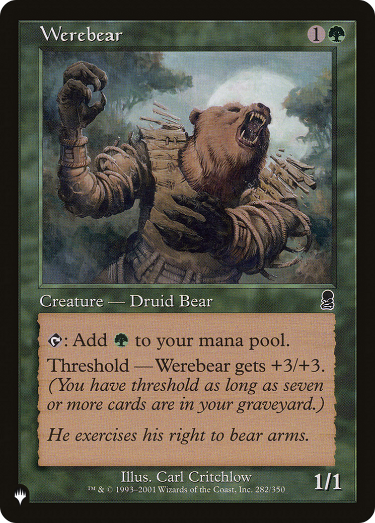 Werebear (LIST-ODY-282) - The List