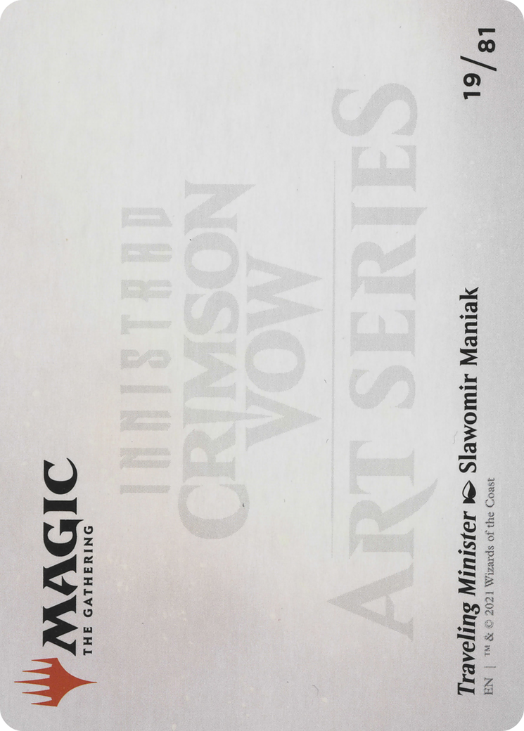 Traveling Minister // Traveling Minister (AVOW-019) - Crimson Vow Art Series (Borderless) Foil