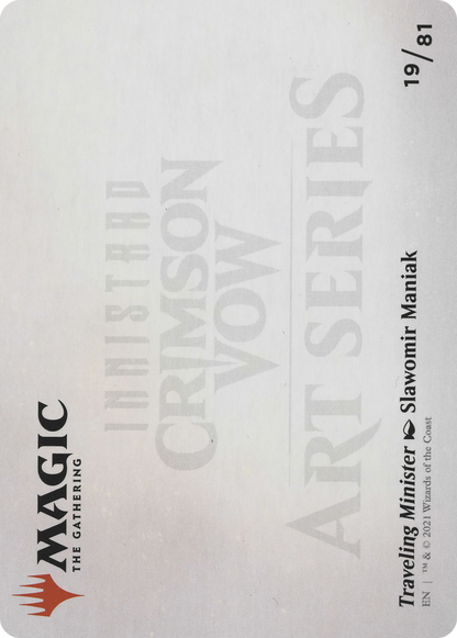 Traveling Minister // Traveling Minister (AVOW-019) - Crimson Vow Art Series (Borderless) Foil