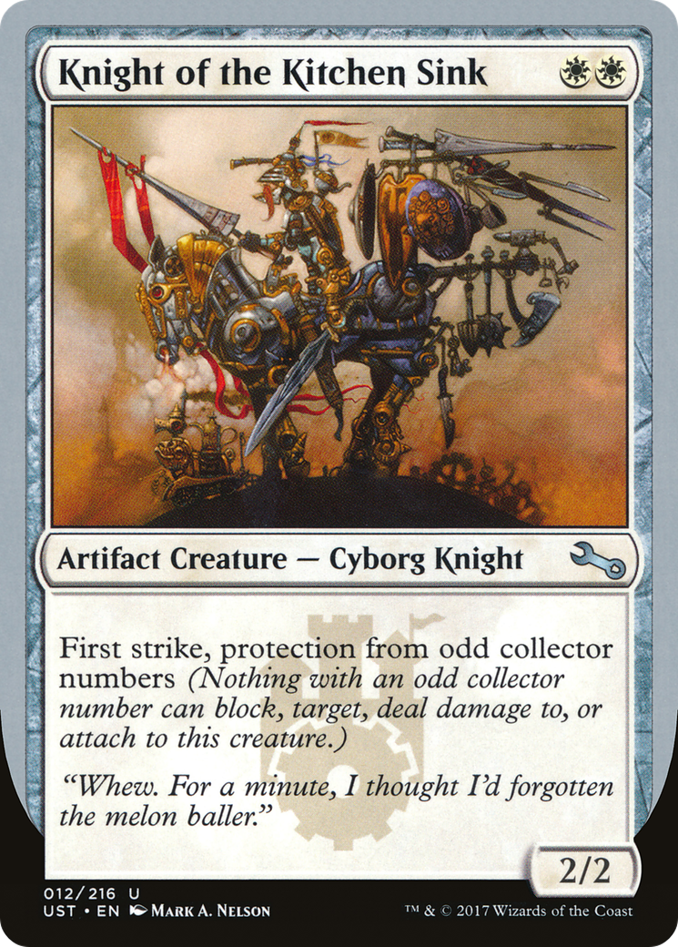 Knight of the Kitchen Sink (UST-12D) - Unstable Foil