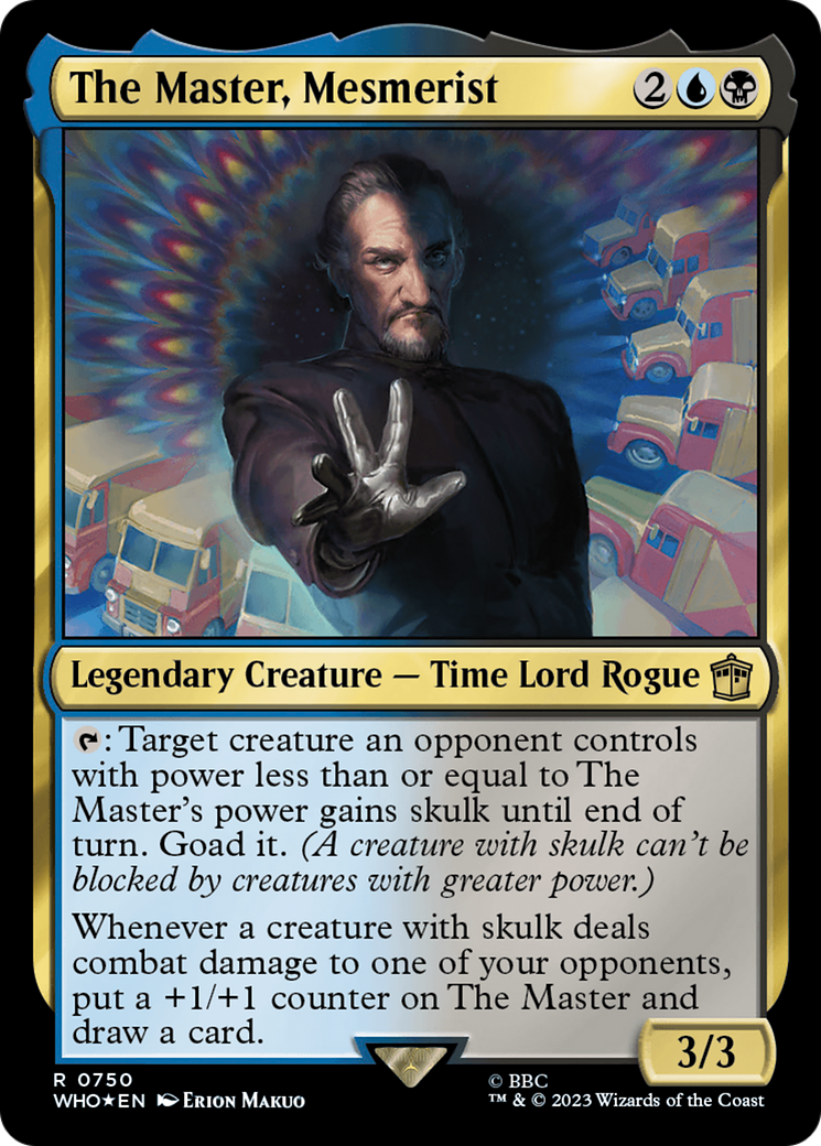The Master, Mesmerist (Surge Foil) (WHO-750) - Doctor Who Foil