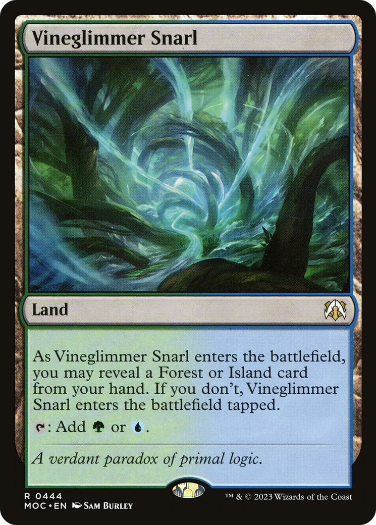 Vineglimmer Snarl⁣ - Commander: March of the Machine⁣ (Rare)⁣ [444]