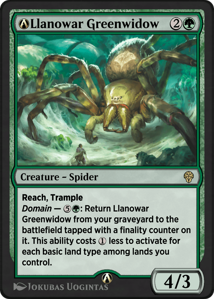 A-Llanowar Greenwidow (DMU-A-169) - Dominaria United