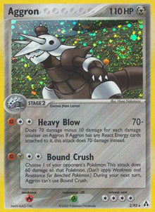 Aggron 002  - Holofoil Legend Maker - Holo Rare