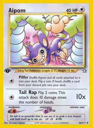 Aipom 026/111  - Unlimited Neo Genesis - Uncommon