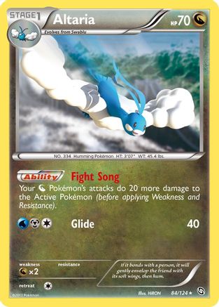 Altaria 084  - Reverse Holofoil Dragons Exalted - Holo Rare