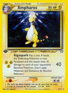 Ampharos 001/111  - 1st Edition Holofoil Neo Genesis - Holo Rare