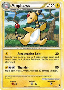 Ampharos 023  - Reverse Holofoil Call of Legends - Rare