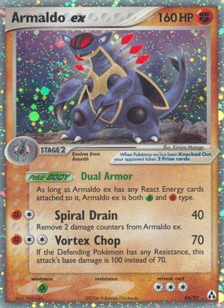 Armaldo ex 084  - Holofoil Legend Maker - Ultra Rare