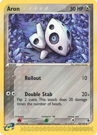 Aron 025/109  Ruby and Sapphire - Uncommon