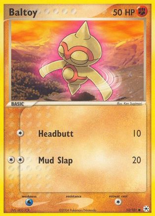 Baltoy 053/101  - Reverse Holofoil Hidden Legends - Common