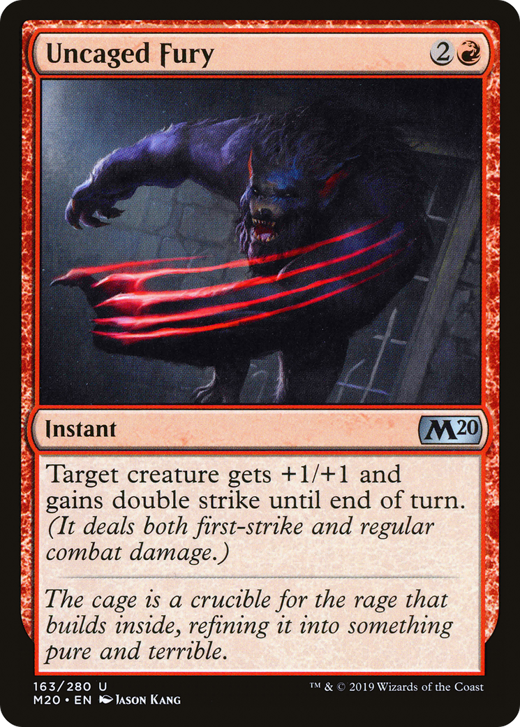 Uncaged Fury⁣ - Core 2020⁣ (Uncommon)⁣ [163]