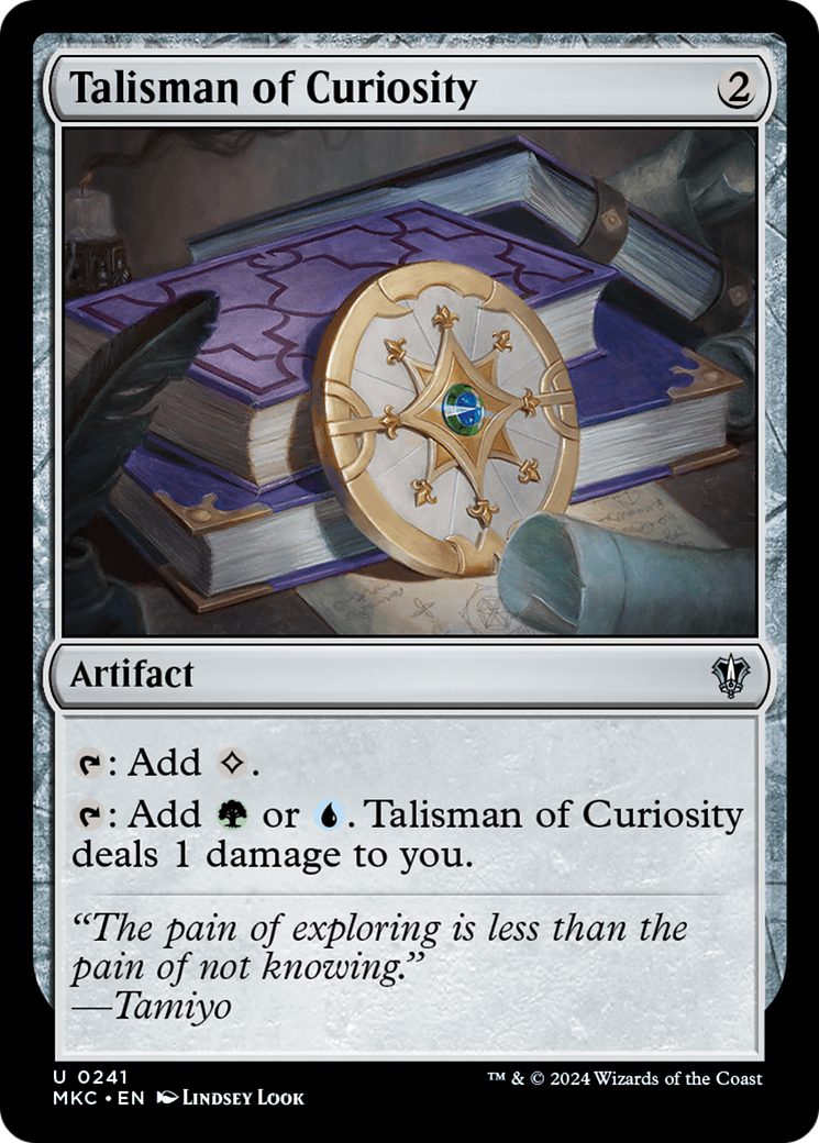 Talisman of Curiosity⁣ - Commander: Murders at Karlov Manor⁣ (Uncommon)⁣ [241]