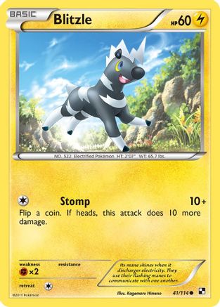 Blitzle (41) 041  - Reverse Holofoil Black and White - Common