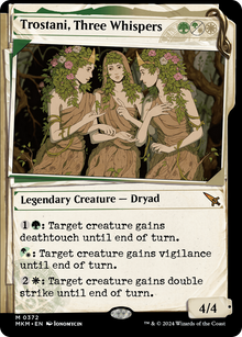 Trostani, Three Whispers (Showcase) (0372) (MKM-372) - Murders at Karlov Manor: (Showcase) Foil