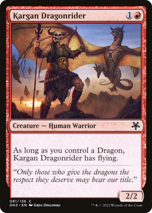 Kargan Dragonrider⁣ - Game Night: Free For All⁣ (Common)⁣ [81]