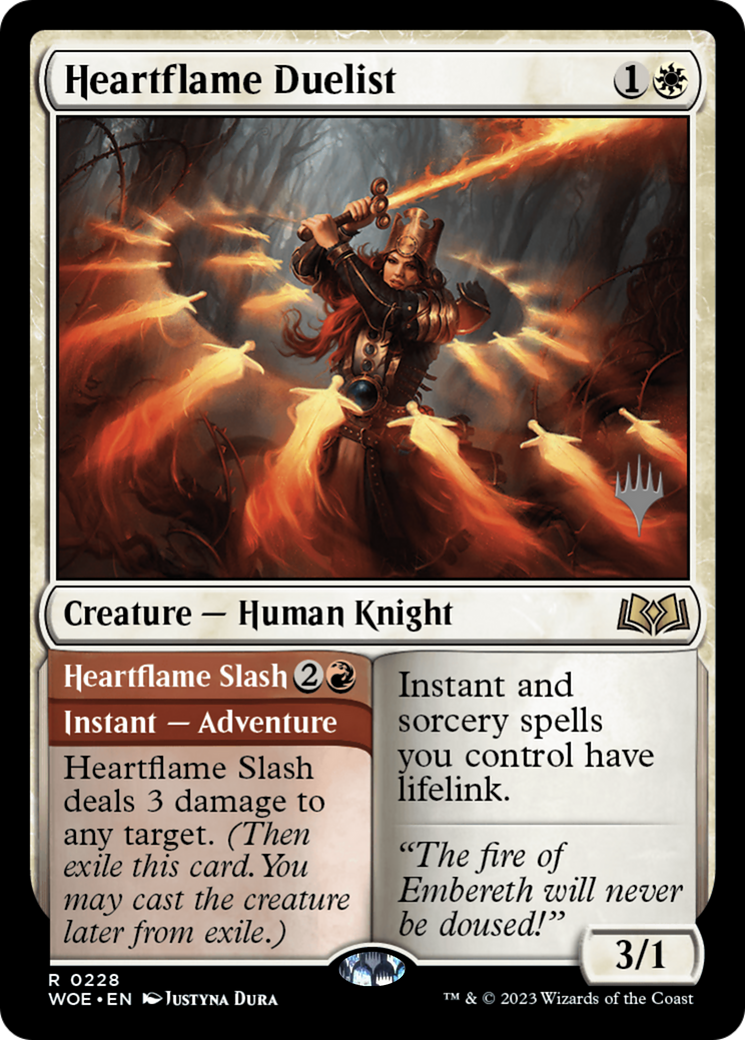 Heartflame Duelist (PPWOE-228P) - Wilds of Eldraine Promos