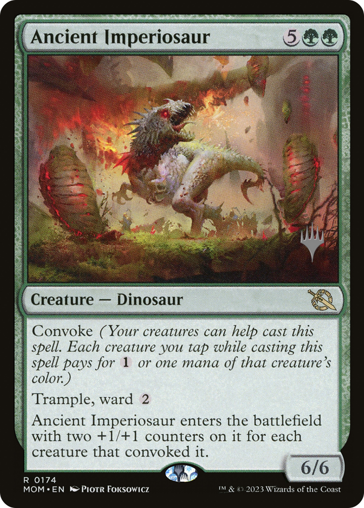 Ancient Imperiosaur (PPMOM-174P) - March of the Machine Promos Foil