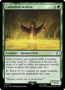 Cathedral Acolyte⁣ - Universes Beyond: Fallout⁣ (Uncommon)⁣ [75]