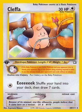 Cleffa 020/111  - Unlimited Neo Genesis - Rare