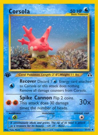 Corsola 037/75  - Unlimited Neo Discovery - Uncommon