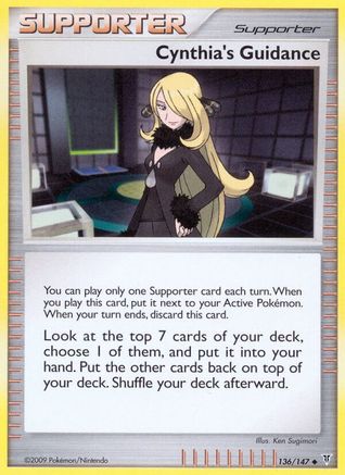 Cynthia's Guidance 136  - Reverse Holofoil Supreme Victors - Uncommon