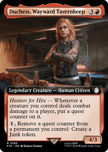 Duchess, Wayward Tavernkeep (V.1)⁣ - Universes Beyond: Fallout: Extras⁣ (Rare)⁣ [385]