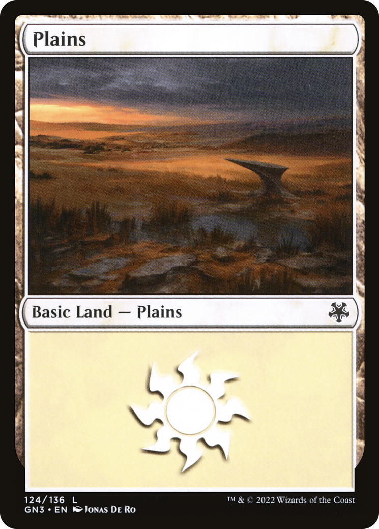 Plains (V.3)⁣ - Game Night: Free For All⁣ (Land)⁣ [124]