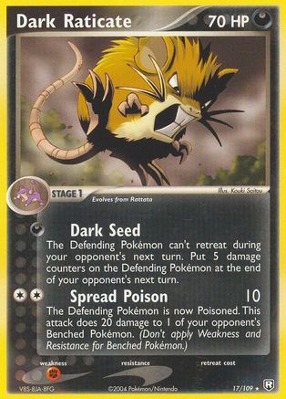 Dark Raticate 017  Team Rocket Returns - Rare