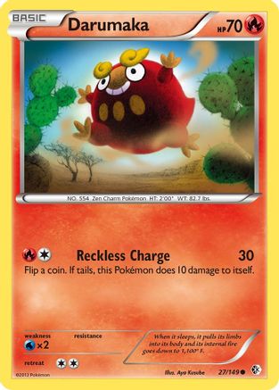 Darumaka 027  - Reverse Holofoil Boundaries Crossed - Common