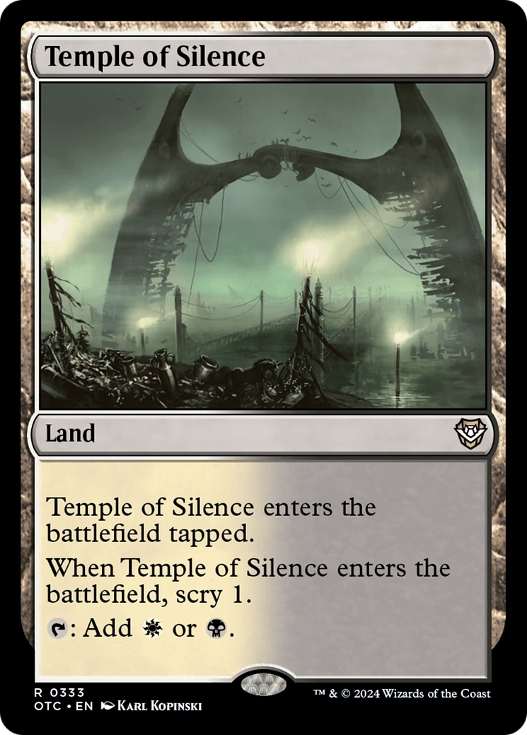 Temple of Silence⁣ - Commander: Outlaws of Thunder Junction⁣ (Rare)⁣ [333]