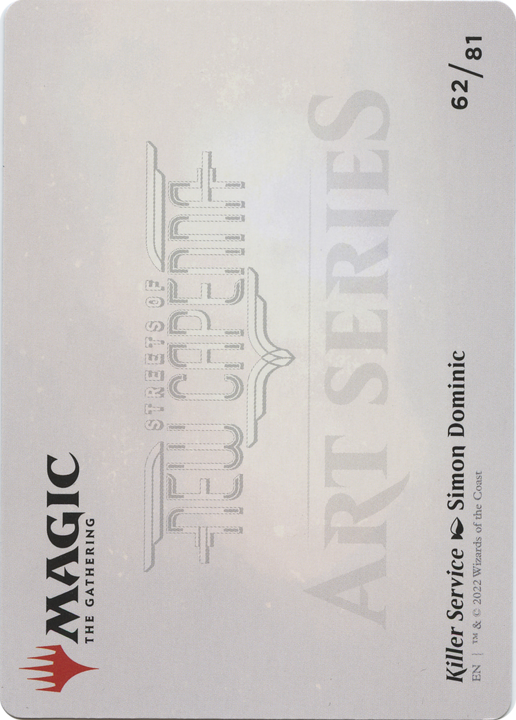 Killer Service // Killer Service (ASNC-062) - New Capenna Art Series (Borderless) Foil