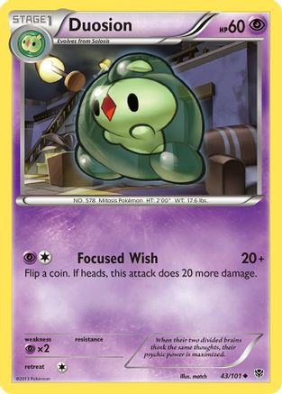 Duosion 043  - Reverse Holofoil Plasma Blast - Uncommon