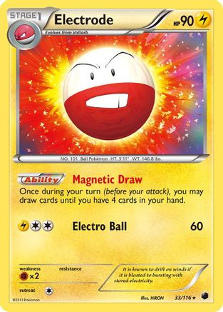 Electrode 033  - Reverse Holofoil Plasma Freeze - Holo Rare