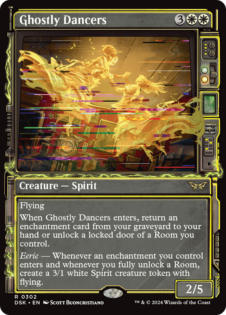 Ghostly Dancers⁣ - Duskmourn: House of Horror: Extras⁣ (Rare)⁣ [302]