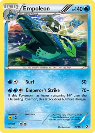 Empoleon 035/113  - Reverse Holofoil Legendary Treasures - Rare