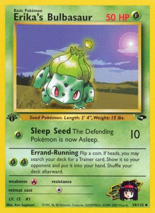 Erika's Bulbasaur 039/132  - Unlimited Gym Challenge - Uncommon