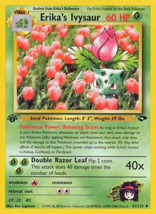 Erika's Ivysaur 041/132  - Unlimited Gym Challenge - Uncommon