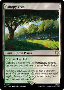 Canopy Vista⁣ - Commander: The Lord of the Rings: Tales of Middle-earth⁣ (Rare)⁣ [298]