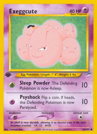 Exeggcute 064/105  - 1st Edition Neo Destiny - Common
