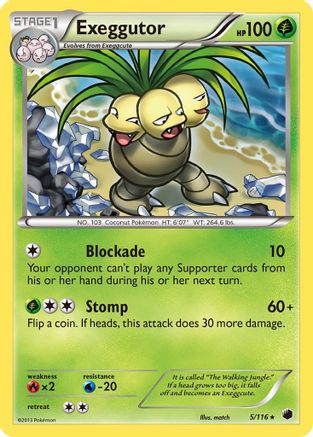 Exeggutor 005/116  Plasma Freeze - Rare