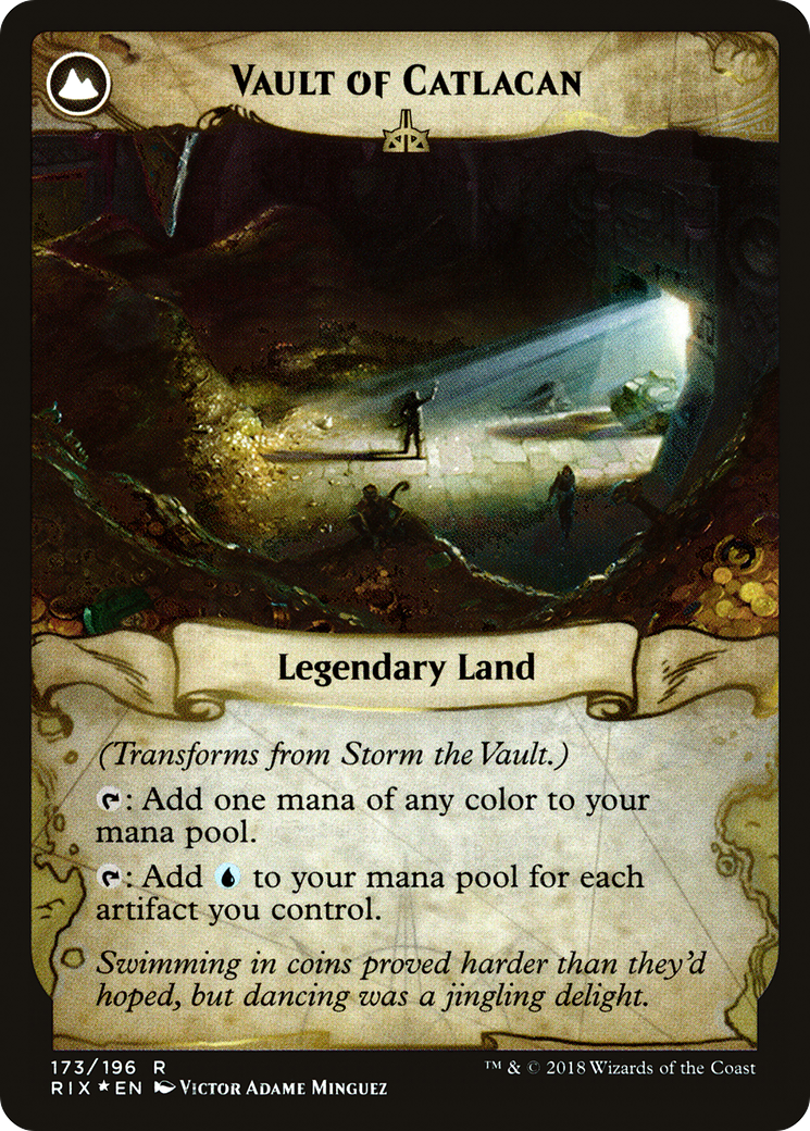Storm the Vault (PRE-173S) - Rivals of Ixalan Promos: (compasslanddfc) Foil